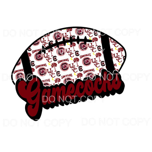 Gamecocks Football Leopard Maroon Black USC University South
