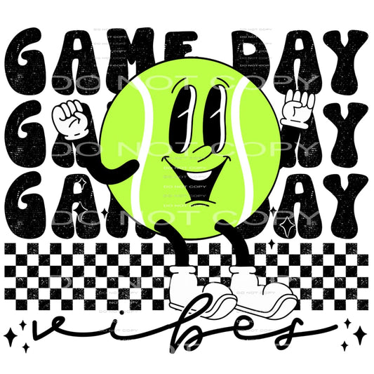 gameday vibes tennis #7811 Sublimation transfers - Heat 