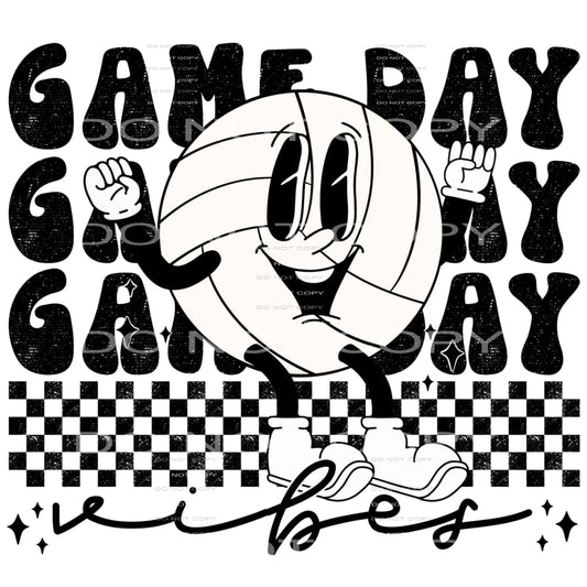 gameday vibes volleyball #7812 Sublimation transfers - Heat 