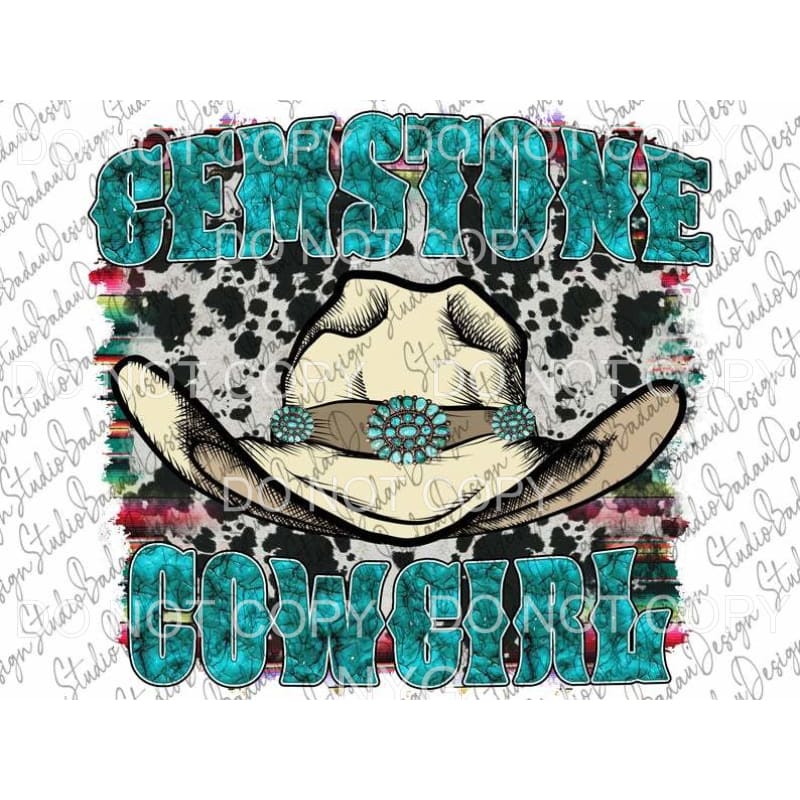 Gemstone Cowgirl 1.00 Sublimation transfers - Heat Transfer