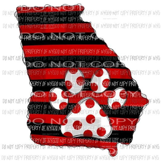 Georgia Bulldogs hand Drawn Sublimation transfers Heat Transfer