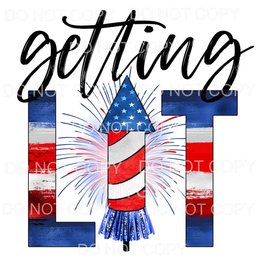 Getting Lit Firework Sublimation transfers - Heat Transfer