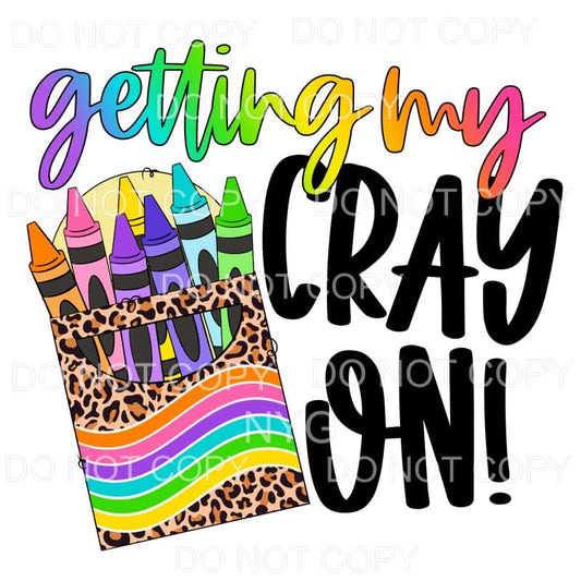 Get My Crayon Rainbow Leopard Sublimation transfers - Heat 