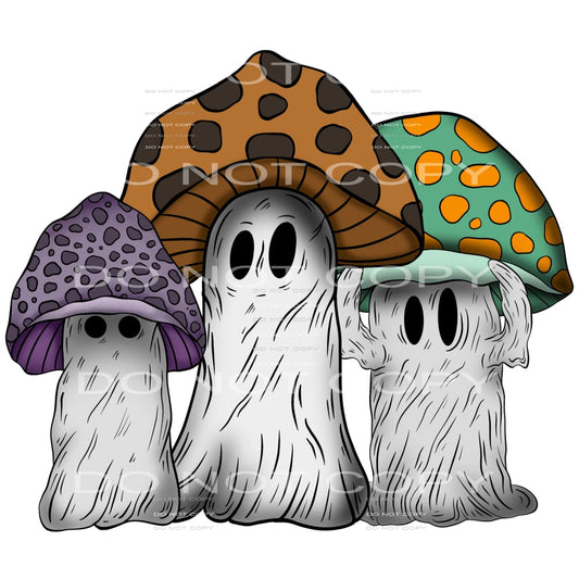 ghost mushrooms #7742 Sublimation transfers - Heat Transfer