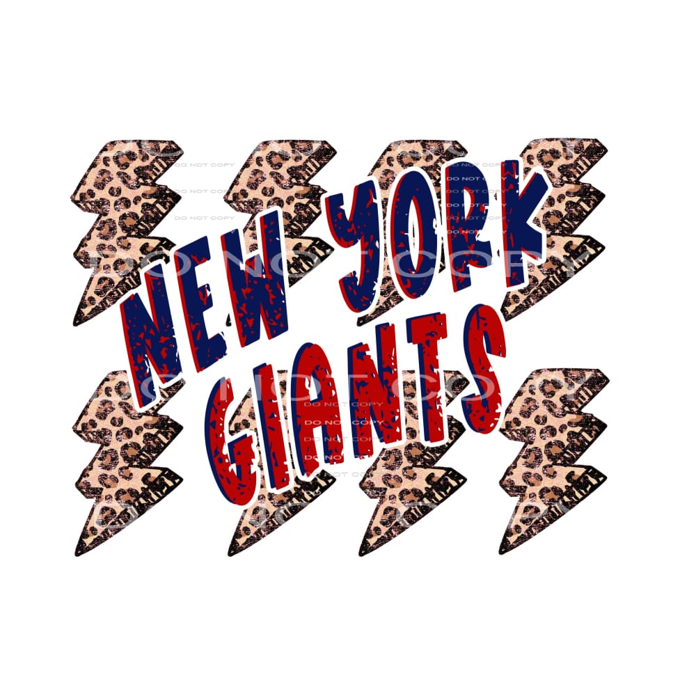 Giants # 8110 Sublimation transfers - Heat Transfer Graphic