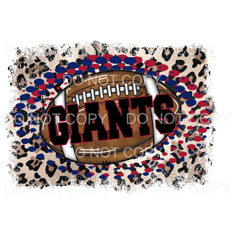 GIANTS NY FOOTBALL # 530 Sublimation transfers - Heat 