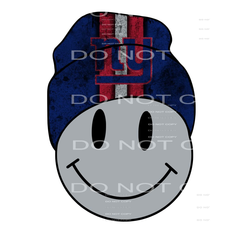 Giants Smile Face # 9058 Sublimation transfers - Heat 