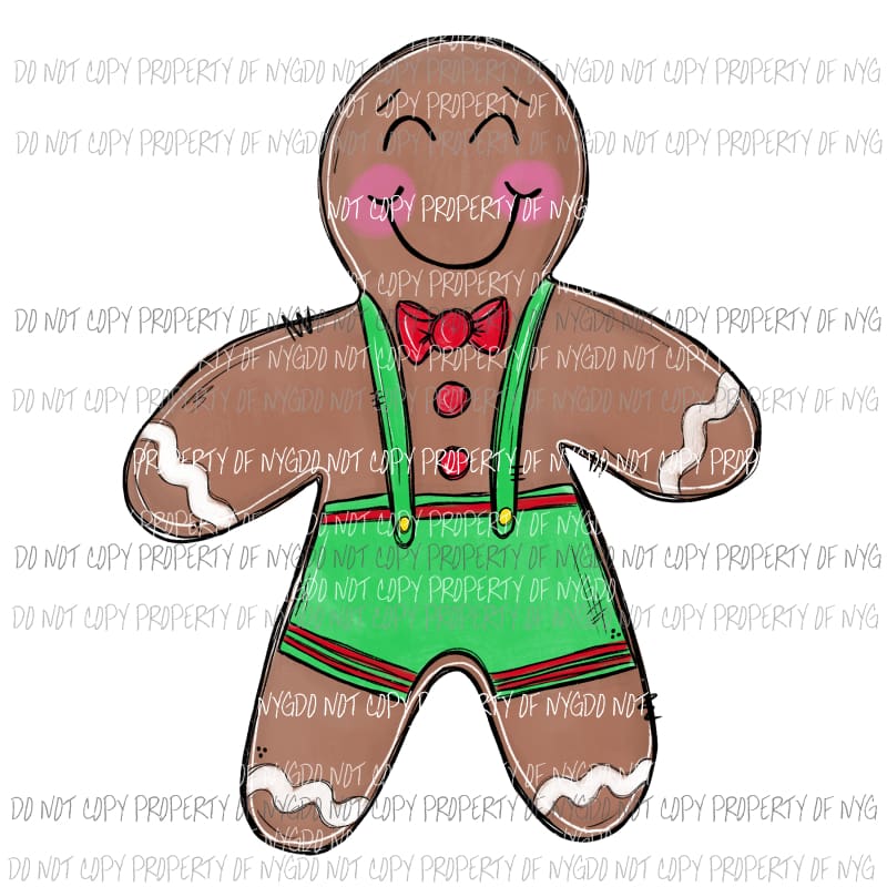 Gingerbread Boy Sublimation transfers Heat Transfer