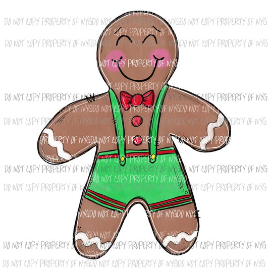 Gingerbread Boy Sublimation transfers Heat Transfer