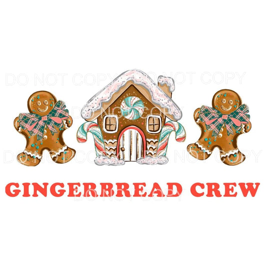 Gingerbread Crew House Sublimation transfers - Heat Transfer
