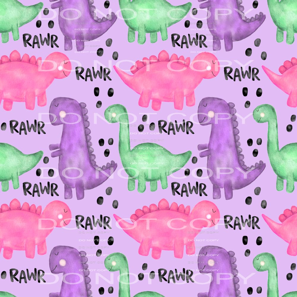 girl dino #4411 Sublimation transfers - Heat Transfer