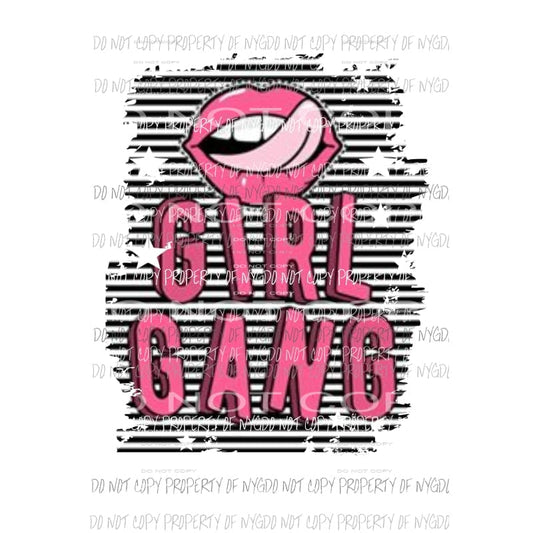 Girl Gang #2 Sublimation transfers Heat Transfer