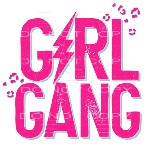 girl gang #7744 Sublimation transfers - Heat Transfer