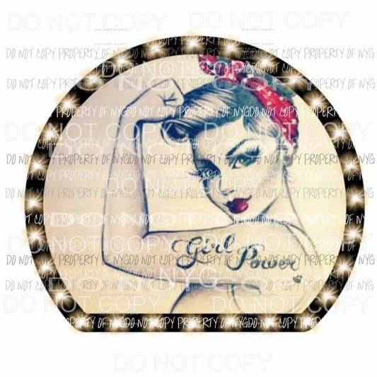 Girl Power Light rosie Sublimation transfers Heat Transfer