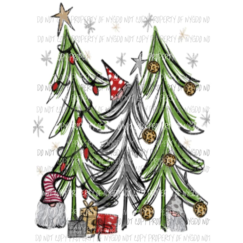 Gnome Christmas #1 Sublimation transfers Heat Transfer