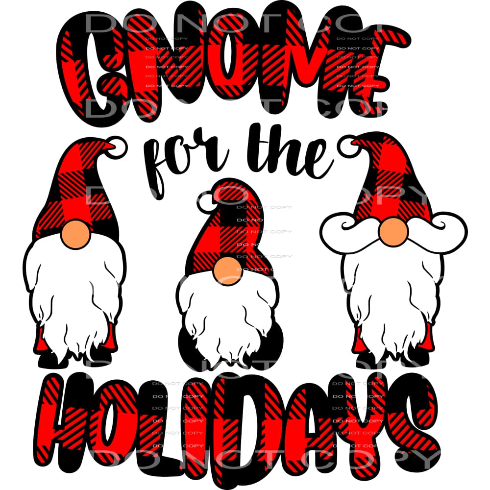 gnome for the holidays #7514 Sublimation transfers - Heat 