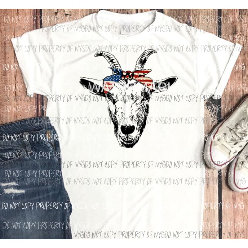 Goat flag Sublimation transfers Heat Transfer