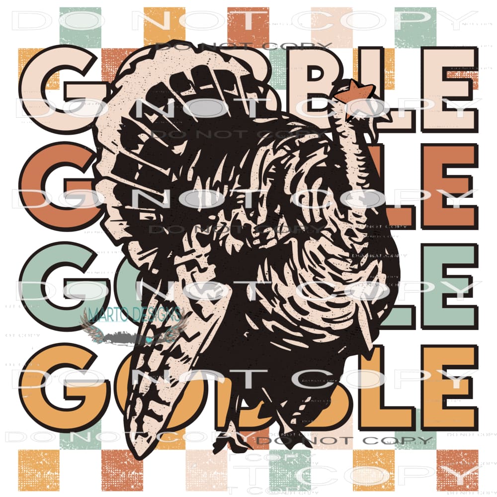 Gobble Gobble #8387 Sublimation transfers - Heat Transfer