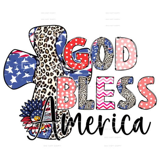 God Bless The America #5182 Sublimation transfers - Heat
