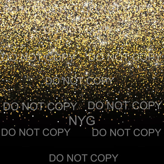 Gold Glitter Sheet Sublimation transfers - 13 x 9 inches - 