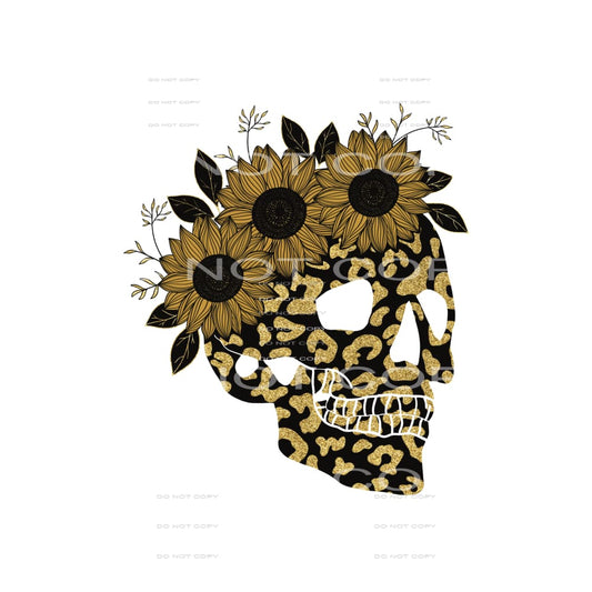 gold skull #4261 Sublimation transfers - Heat Transfer