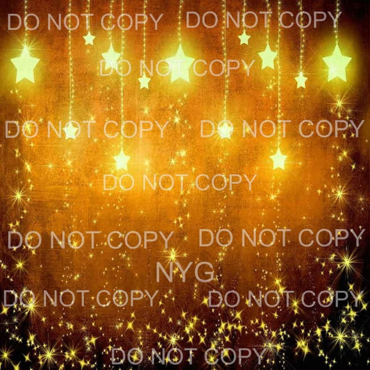 Gold Star Lights Sheet Sublimation transfers - 13 x 9 inches