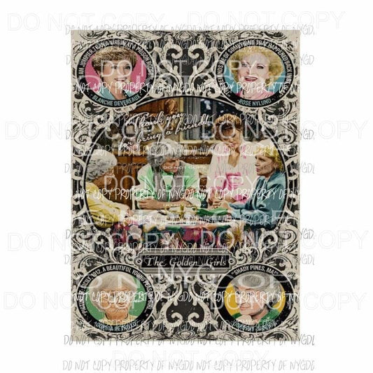 Golden Girls 2 Thank you for being a friend Sublimation transfers Heat Transfer