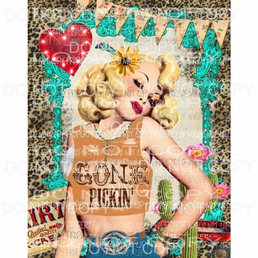 Gone Pickin sublimation transfer Heat Transfer