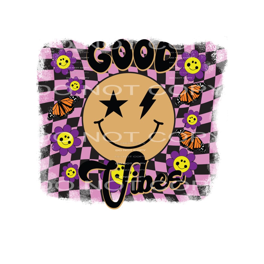 Good Vibes #4944 Sublimation transfers - Heat Transfer