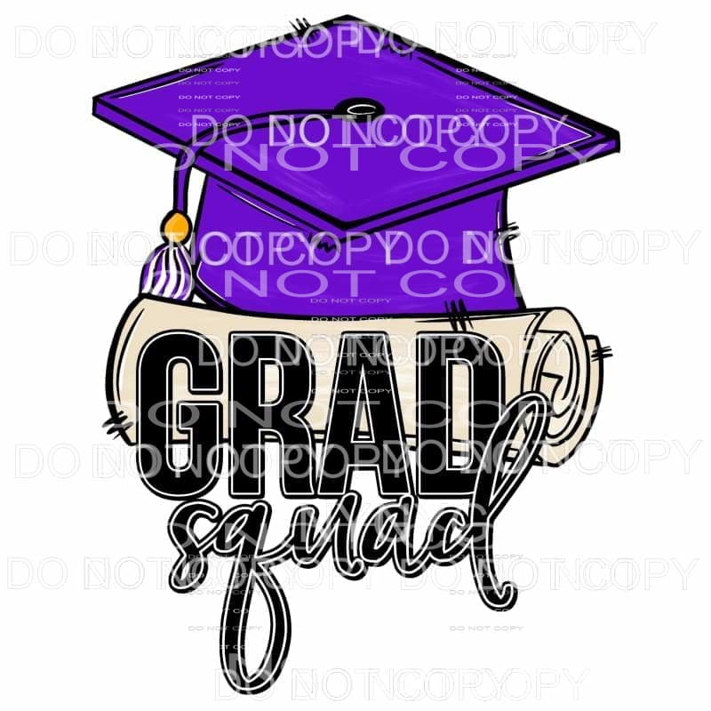 GRAD SQUAD ALL Colors with all colors you choose Sublimation