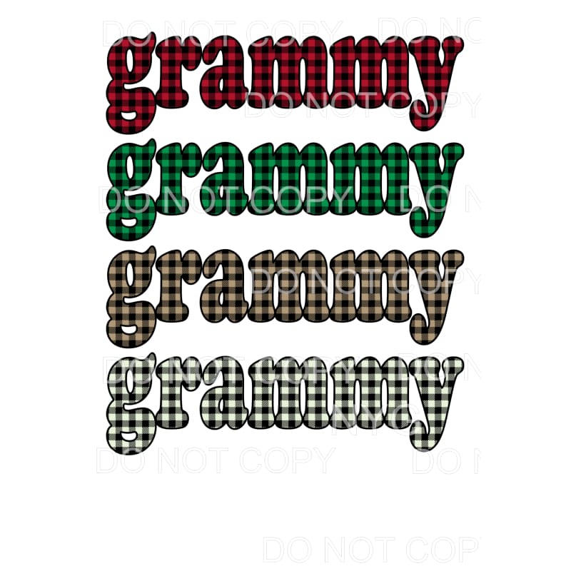 Grammy stacked winter # 8231 Sublimation transfers - Heat 