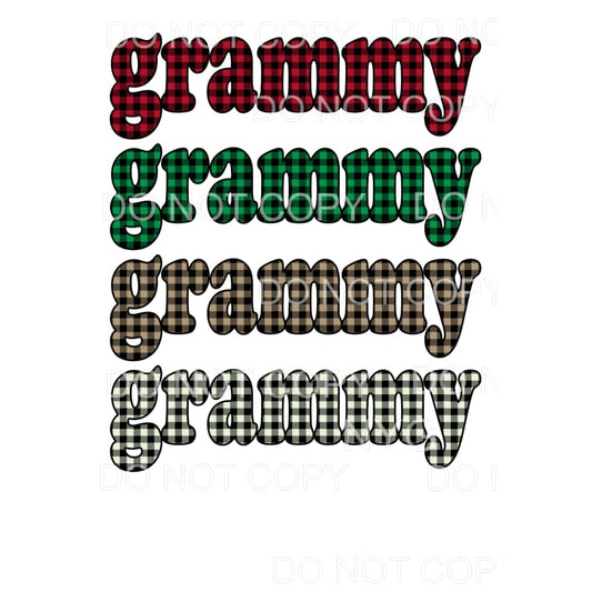 Grammy stacked winter # 8231 Sublimation transfers - Heat 