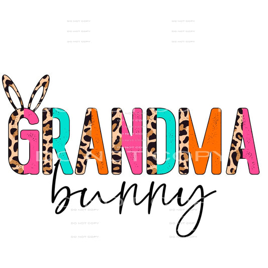 grandma bunny #4502 Sublimation transfers - Heat Transfer
