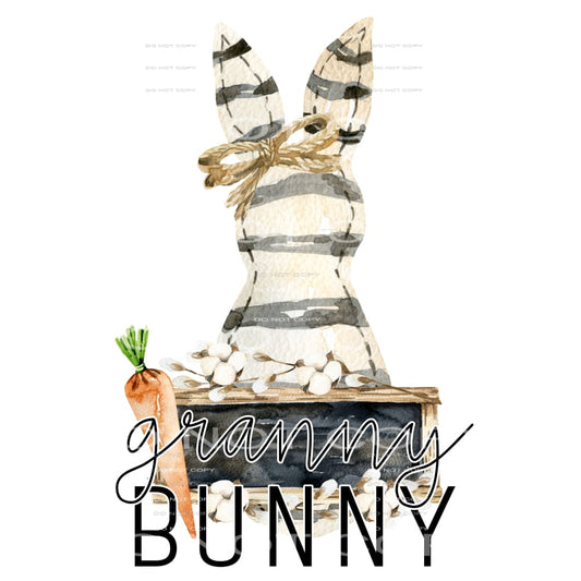 granny bunny #4321 Sublimation transfers - Heat Transfer