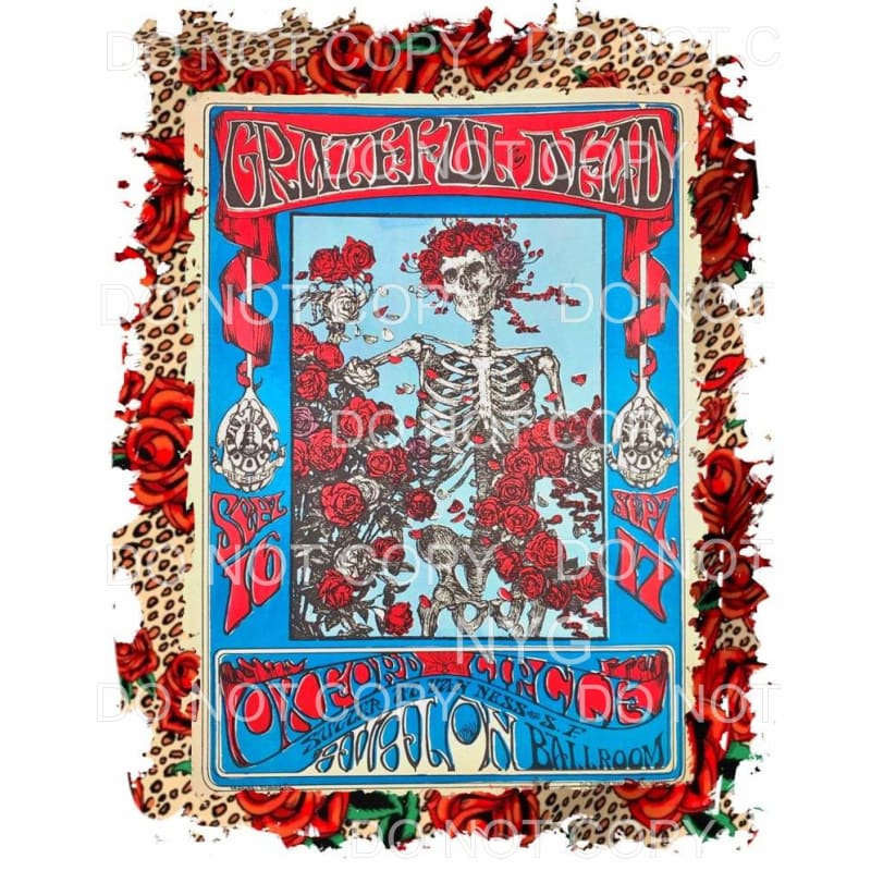 Grateful Dead #2 Sublimation transfers - Heat Transfer