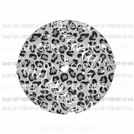 Grey Leopard Baseball Sublimation transfers Heat Transfer