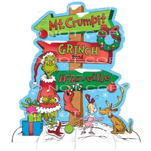 Grinch # 2272 Sublimation transfers - Heat Transfer Graphic