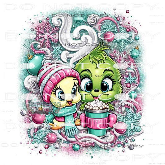Grinch And Tweety #8691 Sublimation transfers - Heat
