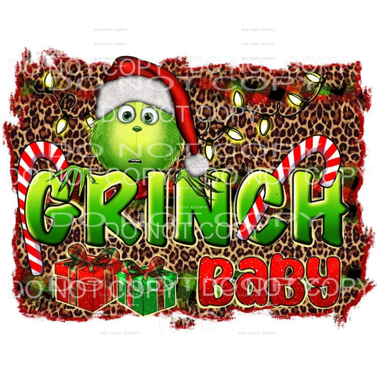 Grinch Baby # 9305 Sublimation transfers - Heat Transfer