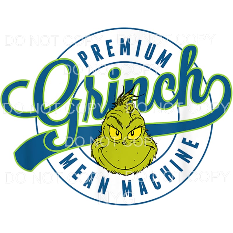 Grinch mean machine # 7214 Sublimation transfers - Heat 