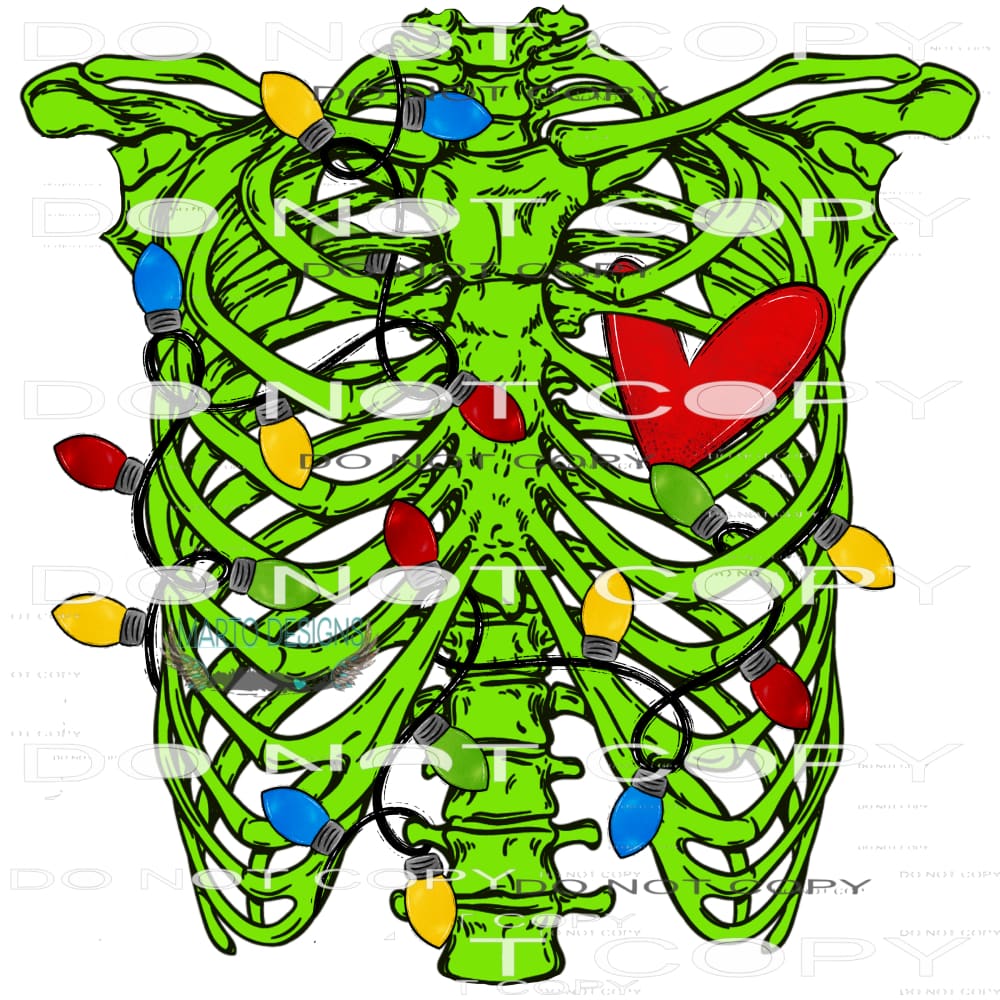 Grinch Ribcage #8324 Sublimation transfers - Heat Transfer