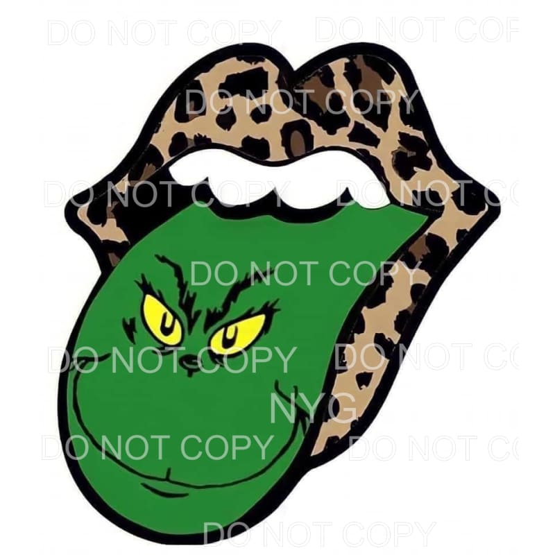grinch tongue # 9400 Sublimation transfers - Heat Transfer