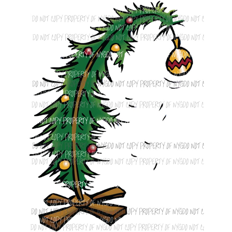 Grinch tree - Christmas Sublimation transfers Heat Transfer