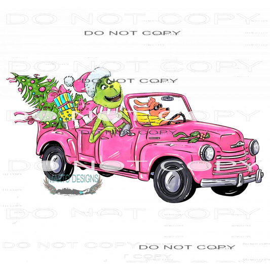 Grinchmas #7573 Sublimation transfers - Heat Transfer