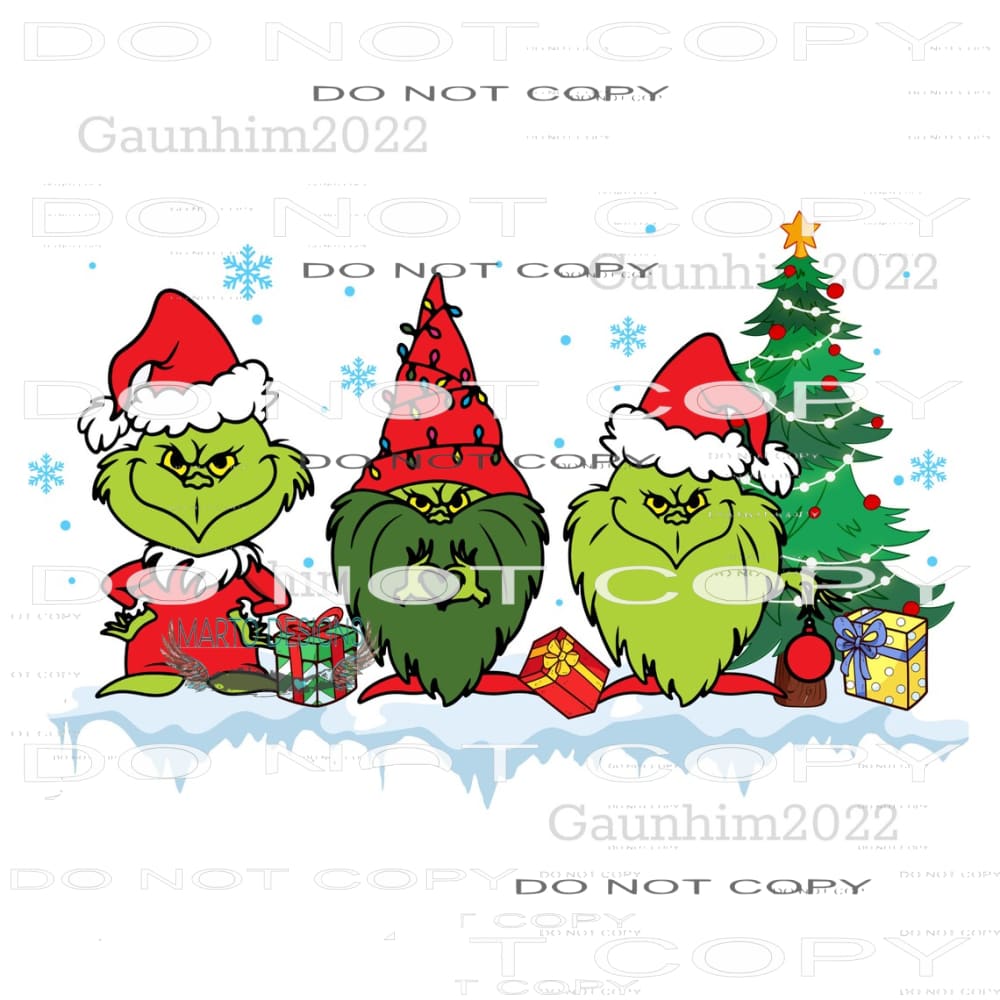 Grinchmas #8133 Sublimation transfers - Heat Transfer