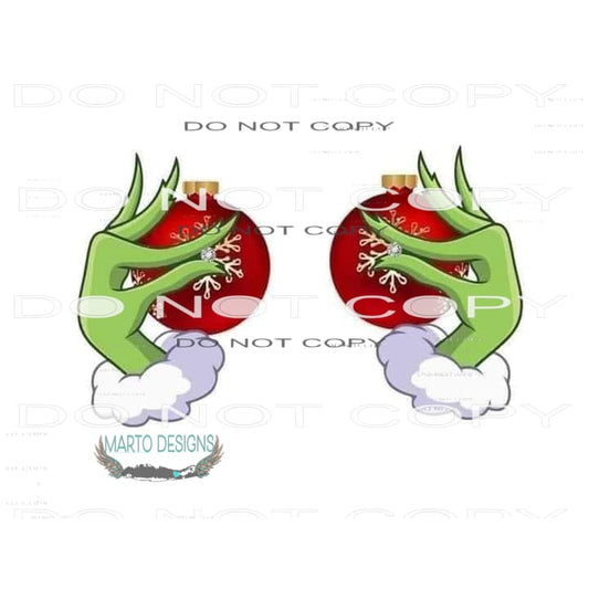 Grinchmas #8485 Sublimation transfers - Heat Transfer