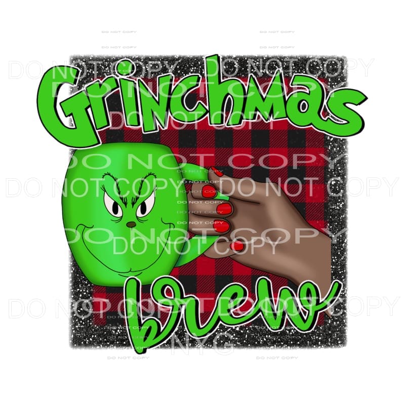 Grinchmas Brew #2 Sublimation transfers - Heat Transfer