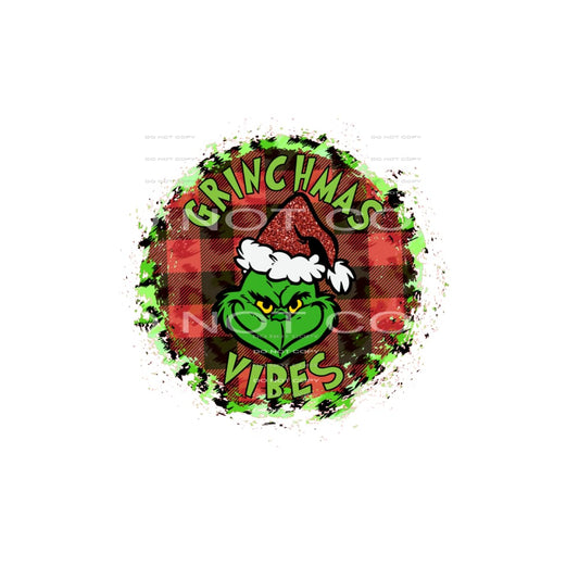 Grinchmas vibes #7419 Sublimation transfers - Heat Transfer