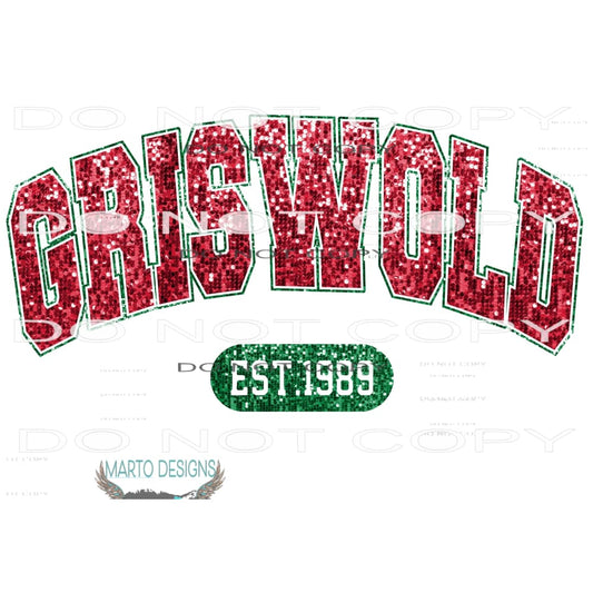 griswold family clark # 1005 Sublimation transfers - Heat