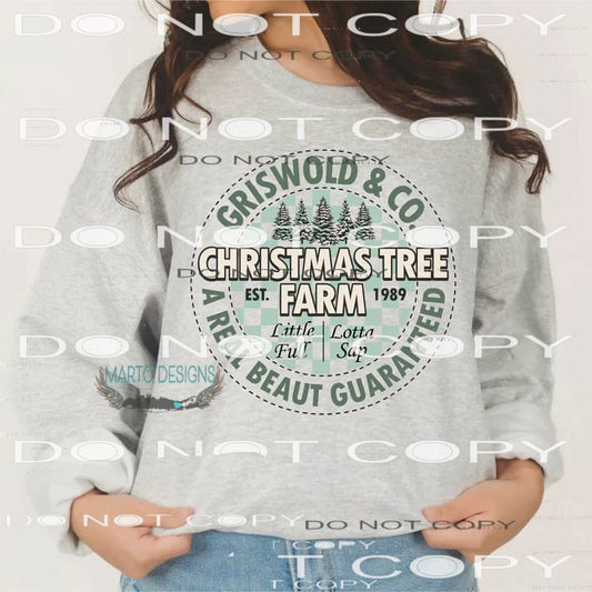Grisworld Christmas Tree Farm #7368 Sublimation transfers -
